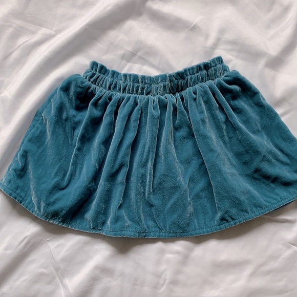 Gymboree teal velour skirt size 2T - Picture 2 of 5